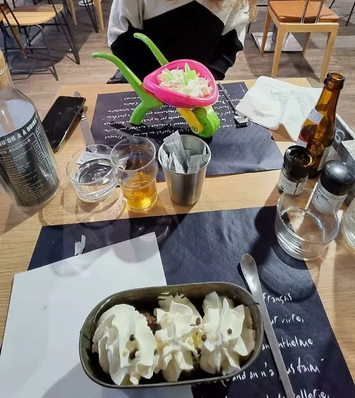 My Boyfriends Ice-Cream Came In A Little Metal Tub, But Mine Came In A Little Plastic Wheelbarrow