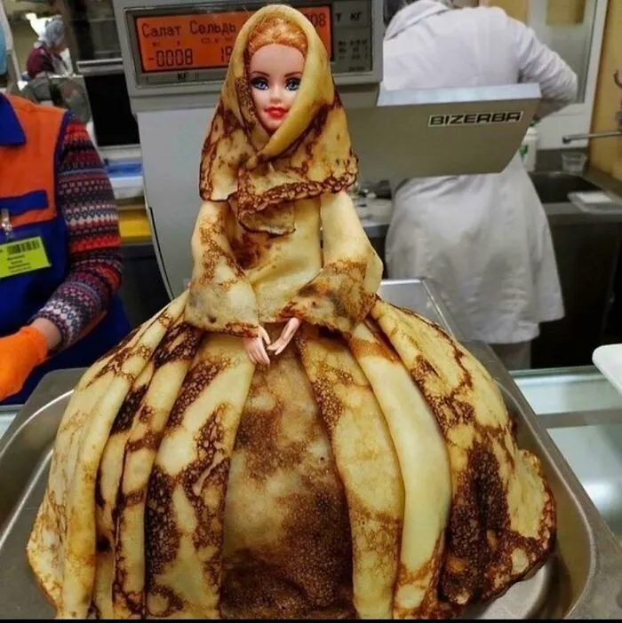 Crepes Served As Babushka Barbe