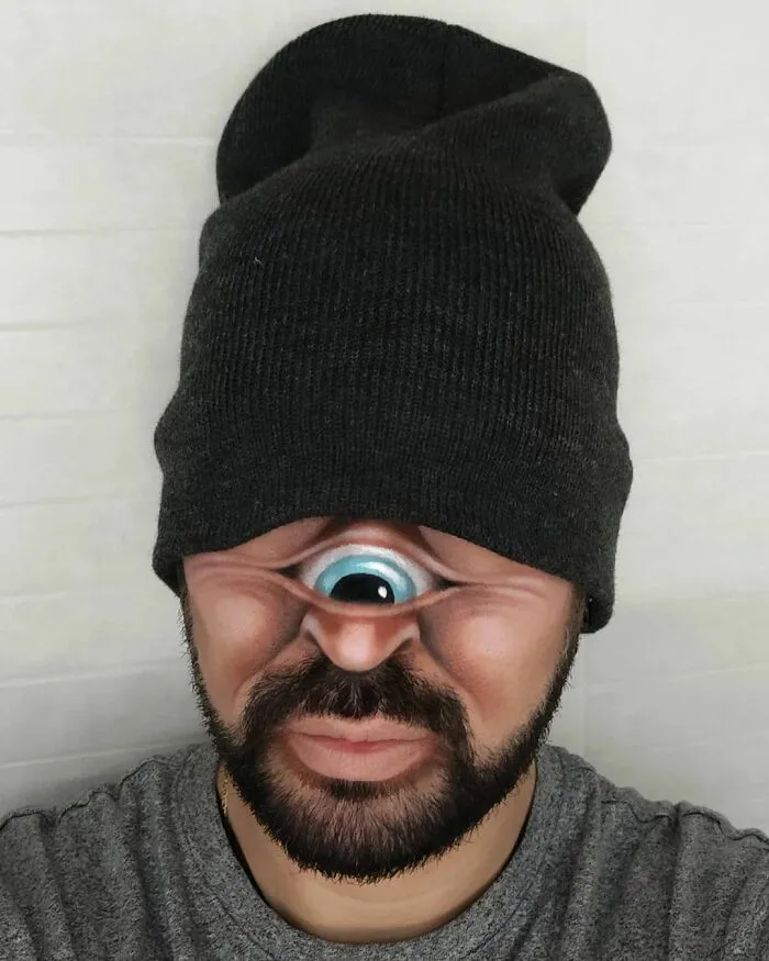 Italian Artist Uses His Body As A Canvas To Create Convincing Optical Illusions (35 New Pics)