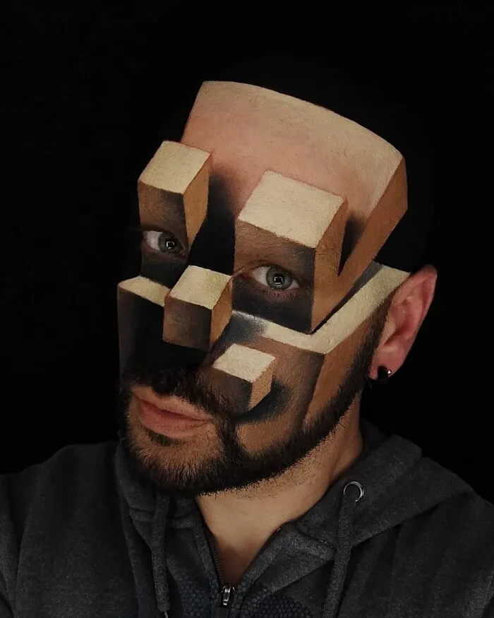 Italian Artist Uses His Body As A Canvas To Create Convincing Optical Illusions (35 New Pics)