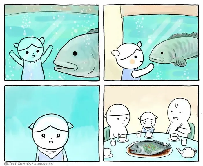 40 Heartbreaking Comics About Animal Abuse And Factory Farming By Joan Chan