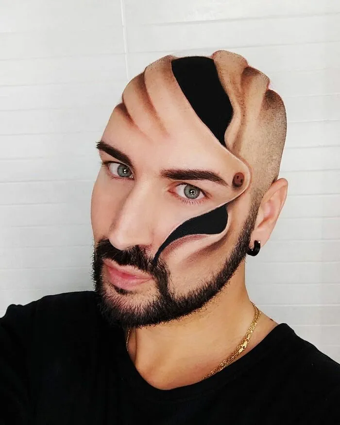 Italian Artist Uses His Body As A Canvas To Create Convincing Optical Illusions (35 New Pics)