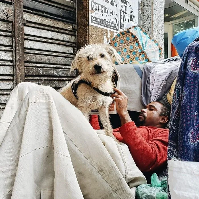 30 Photos That Document The Lives Of Homeless People And Their Dogs In Brazil Shared On This IG Page