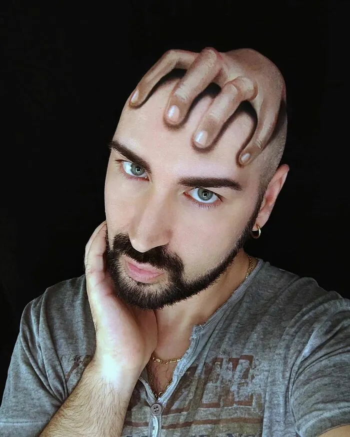 Italian Artist Uses His Body As A Canvas To Create Convincing Optical Illusions (35 New Pics)
