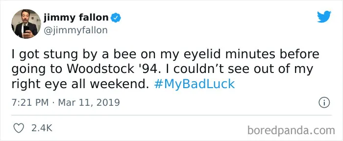 Jimmy Fallon Asked People To Share Their #BadLuck Moments, Here Are 40 Of The Funniest