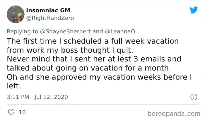 35 Times People Asked For Time Off At Work But Were Met With Awful Ignorance