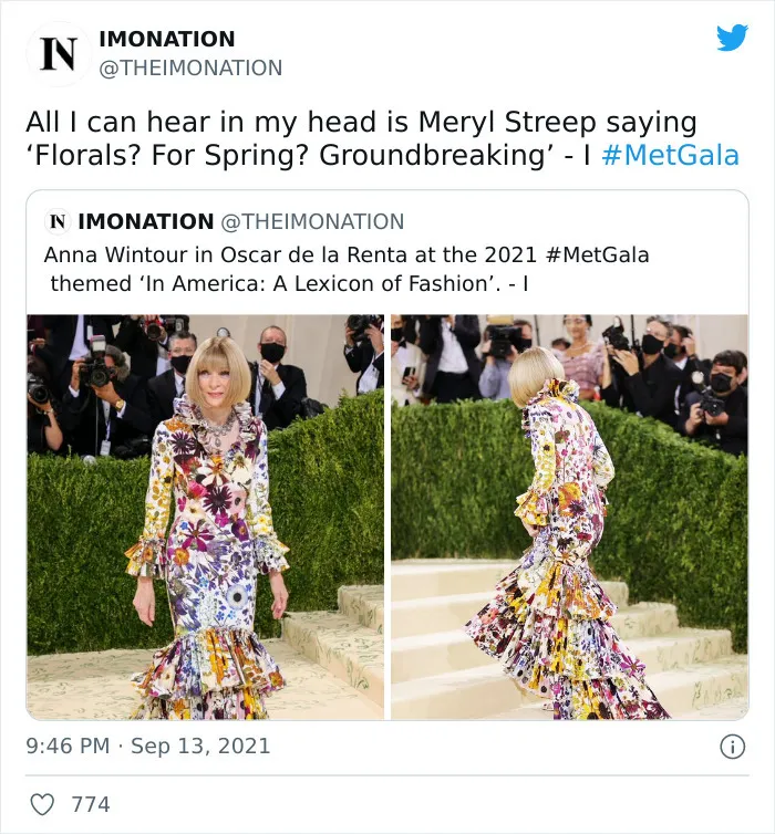 30 Hilarious Tweet Reactions To The 2021 Met Gala
