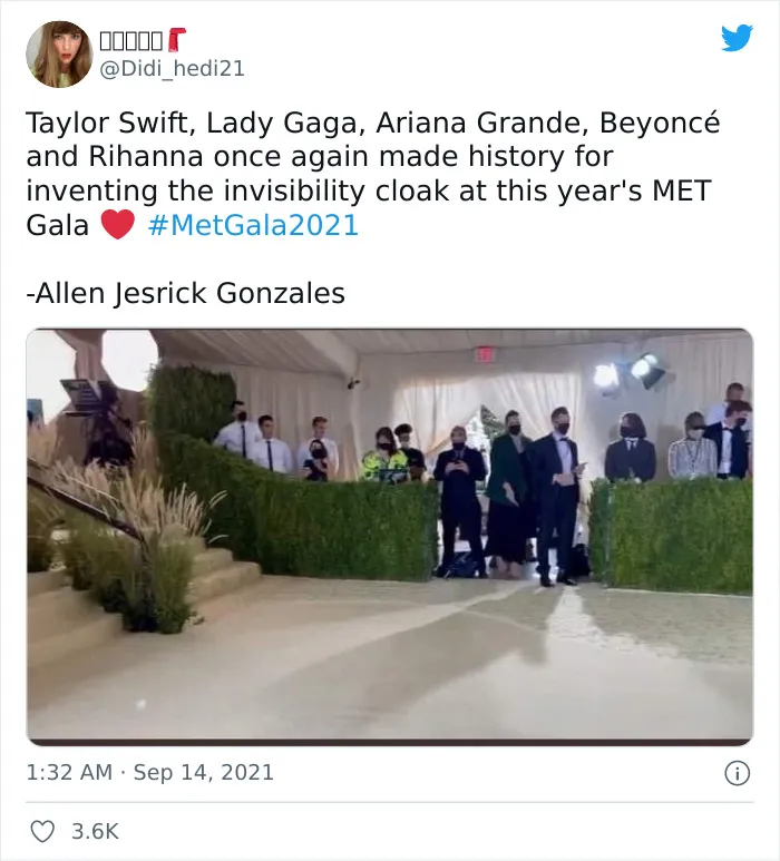 30 Hilarious Tweet Reactions To The 2021 Met Gala