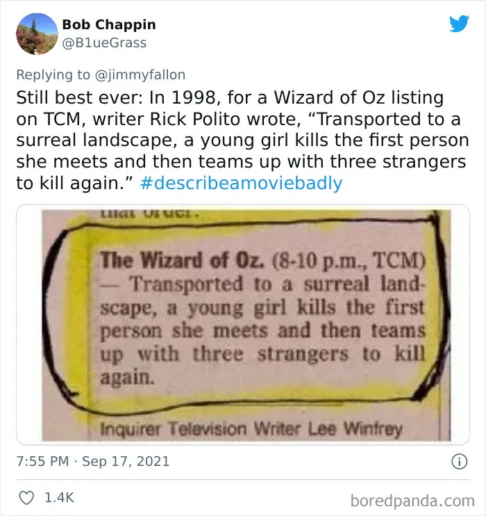 Jimmy Fallon Wants People To Describe A Movie Badly, Gets 40 Hilarious Responses