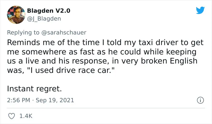 People Share Times They Met Some Bold Taxi Drivers And Here Are 20 Of The Best Stories