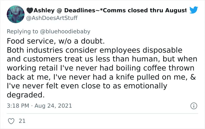 30 Folks Online Share The Worst Of The Worst Of Working In Retail And Catering