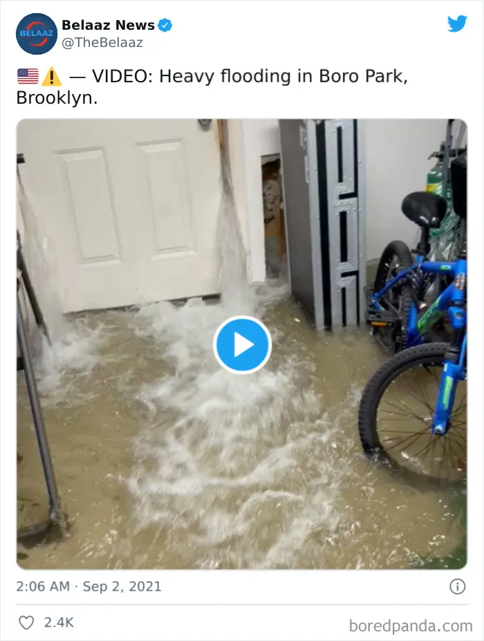 30 Photos From The Apocalyptic Flooding That Hit New York City