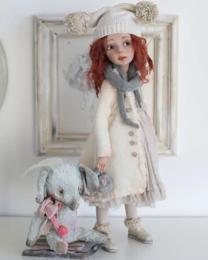 16 Years Helena Oplakanska Create Art Dolls