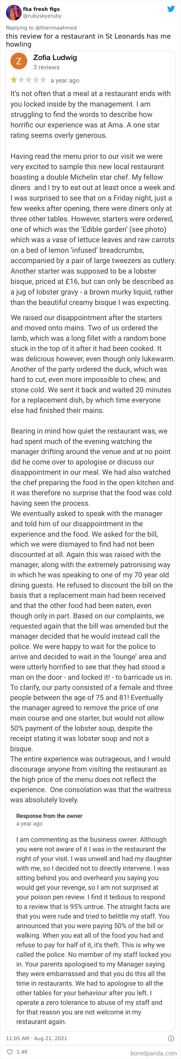 'Google Reviews Drama Is Absolutely Unbeatable' - People In This Thread Are Sharing The Wildest Reviews They've Seen