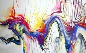 Interesting Results With Two Acrylic Pouring Techniques ~ Fluid Art Painting ~ Modern Art