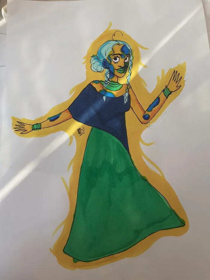 A Yellow And Blue Girly :)