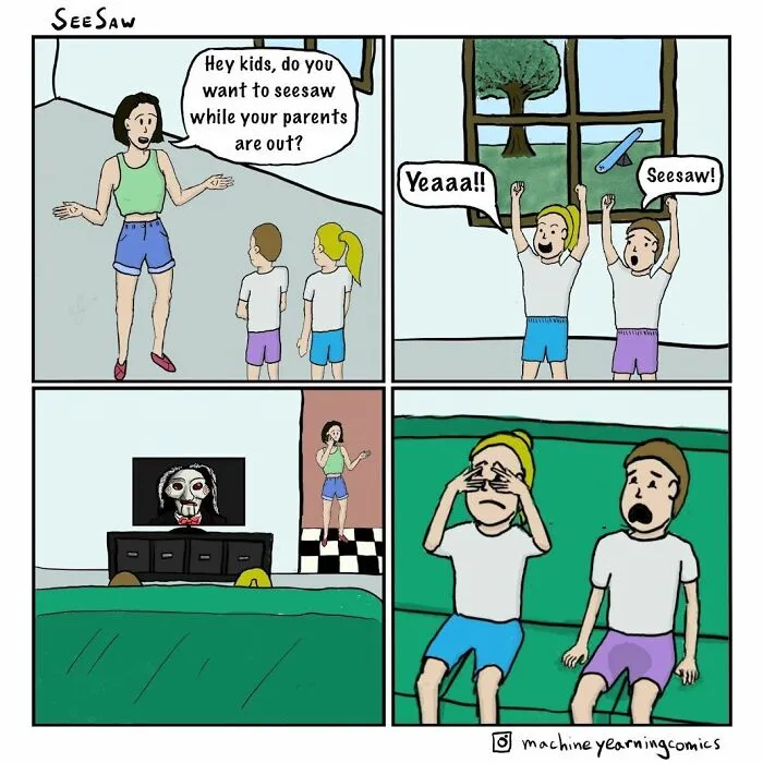 Artist’s 29 Funny And Dark Comics With Unexpected Twists