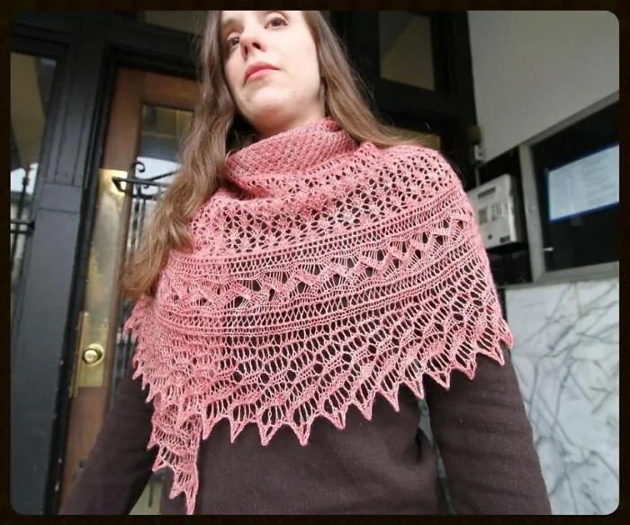 My Pollikeet Shawl That I Designed And Knit