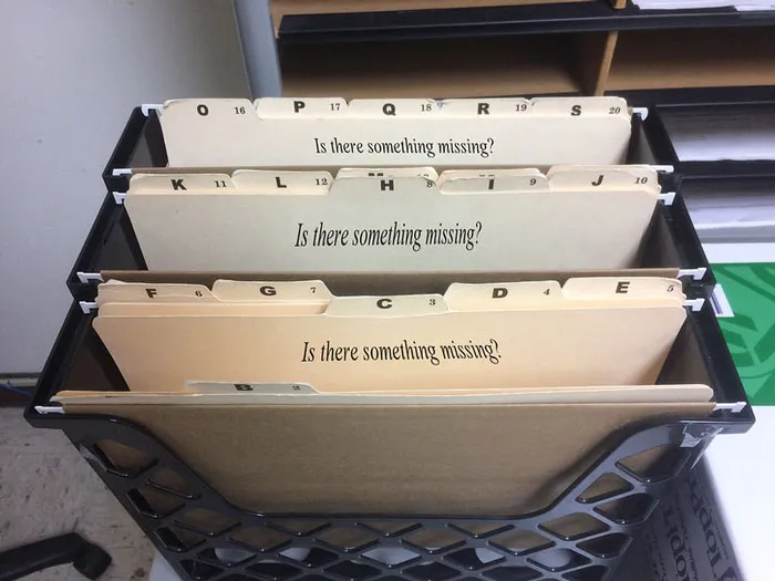 Filing System on Pause