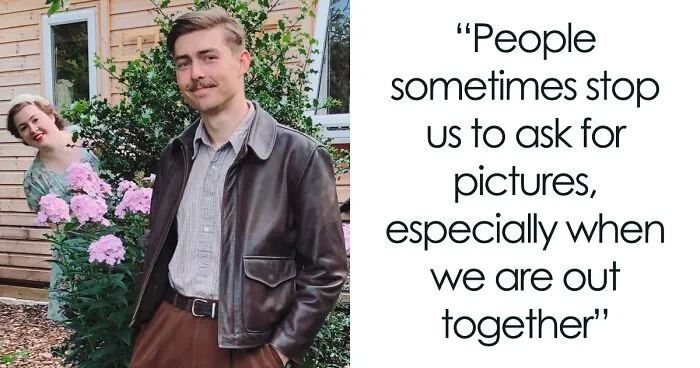 Engaged Young Couple Lives Like It's The 1930s With Vintage Clothes, Home, Tools, And A Car (30 Pics)