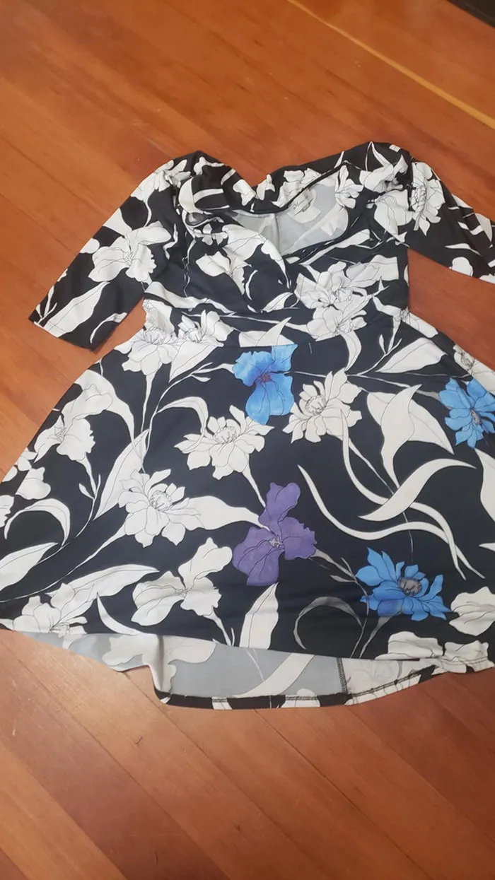 Every Time This Dress Gets A Stain, I Fill It In With Fabric Markers