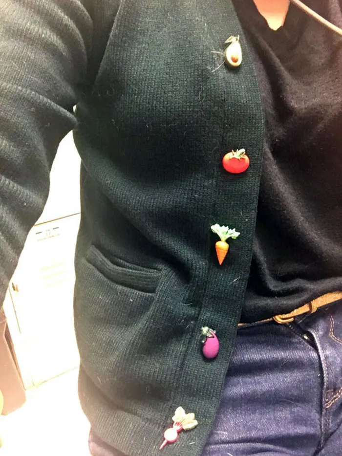 Today’s Button Replacement Project: Produce!