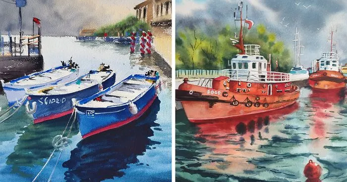 I Create Paintings Of My Favorite Subject - The Sea (25 Pics)