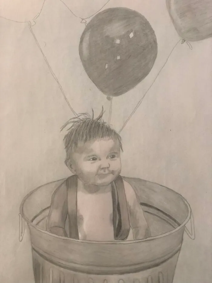 Took Up Drawing Being In Quarantine. I Have Been Drawing My Son Over And Over. Finally Getting Better