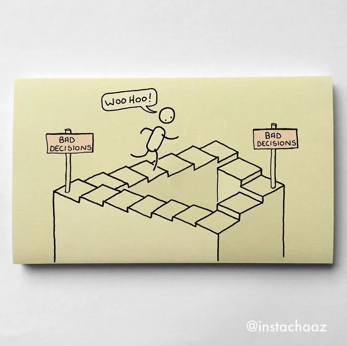 Artist Makes 30 Honest Sticky Notes That Sum Up Your Life As An Adult (New Pics)