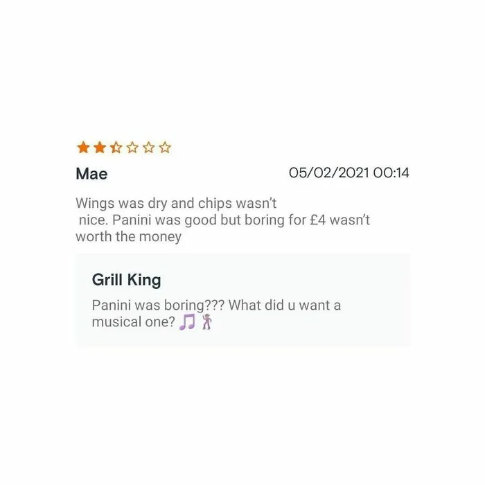 30 Times Restaurants Left Hilarious Replies Under Bad Reviews, Shared By This Instagram Page (New Pics)
