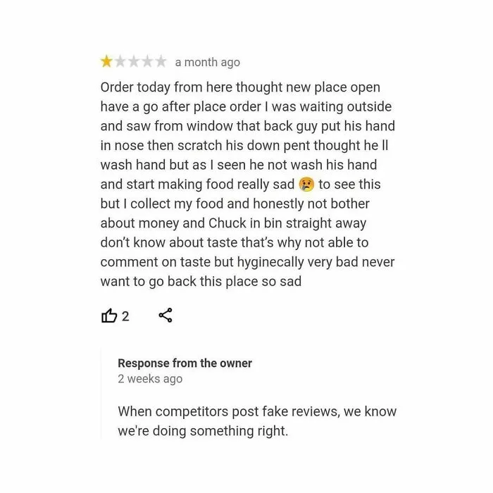 30 Times Restaurants Left Hilarious Replies Under Bad Reviews, Shared By This Instagram Page (New Pics)