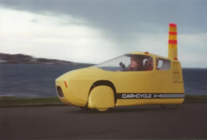 Car-Cycle, With Child.  World Champion 1996, With Fully Integrated Frame And Suspension.
