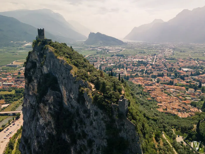 Castello D'arco Is A Castle Ruin Located Near The Garda Lake (Italy)