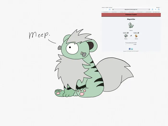 I Drew This Randomly Generated Pokémon Hybrid.