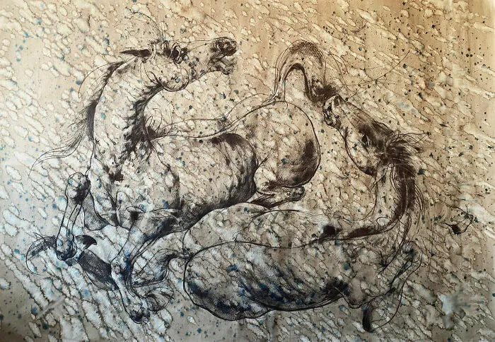 I'm An Artist From Florence, And I Express My Passion For Horses Through My Artworks (9 Pics)