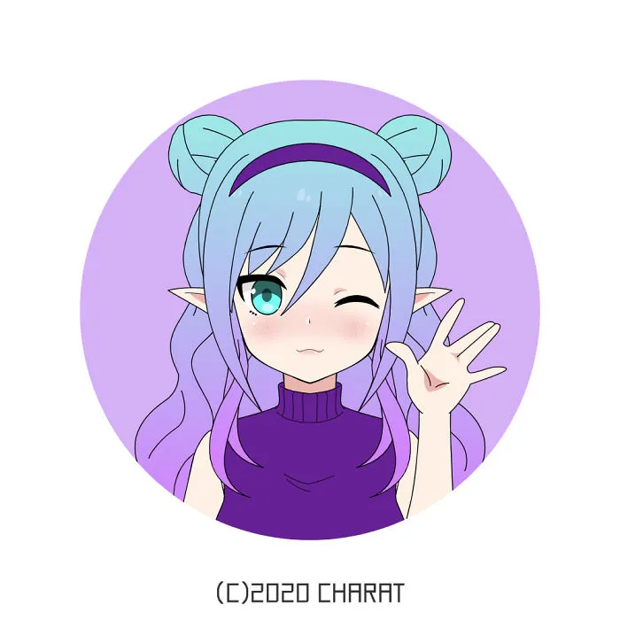 My OC, Aura (Made With Charat)