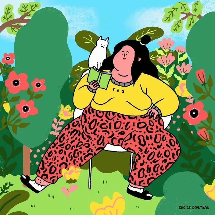 Esta artista francesa crea ilustraciones que desafían los estándares sociales para las mujeres (15 imágenes nuevas)