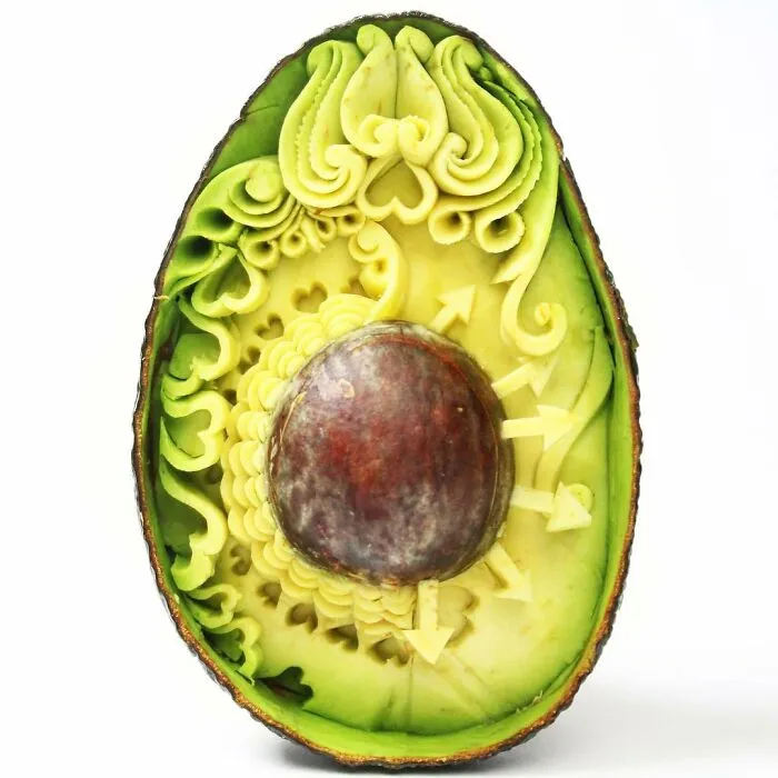This Artist Created 22 Carving Arts From Avocados