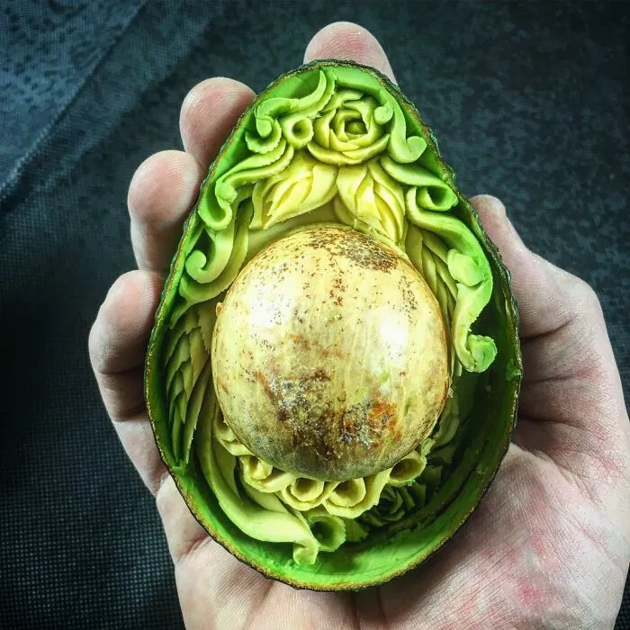 This Artist Created 22 Carving Arts From Avocados