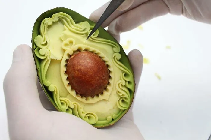 This Artist Created 22 Carving Arts From Avocados