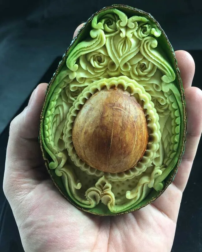 This Artist Created 22 Carving Arts From Avocados