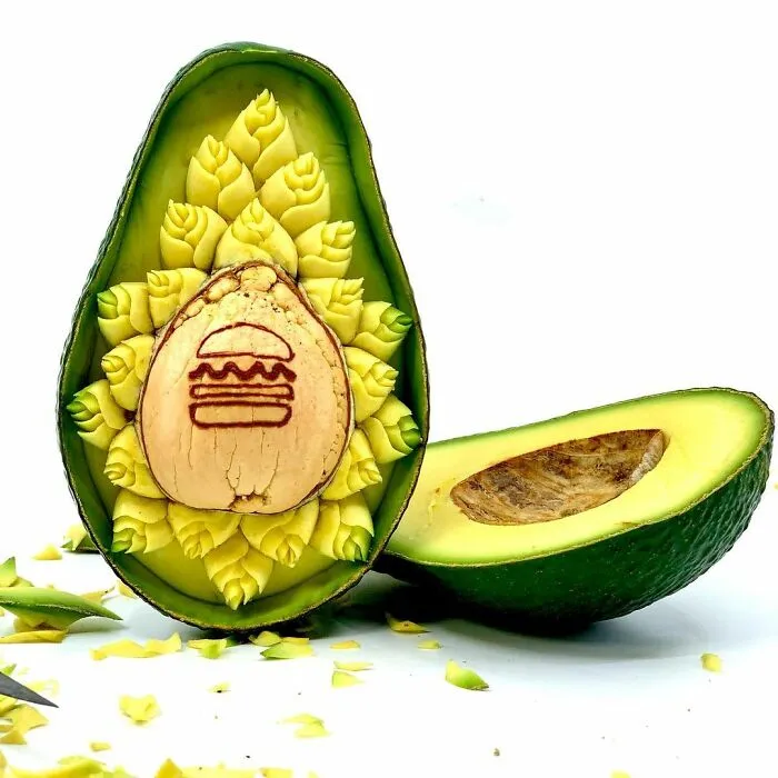 This Artist Created 22 Carving Arts From Avocados