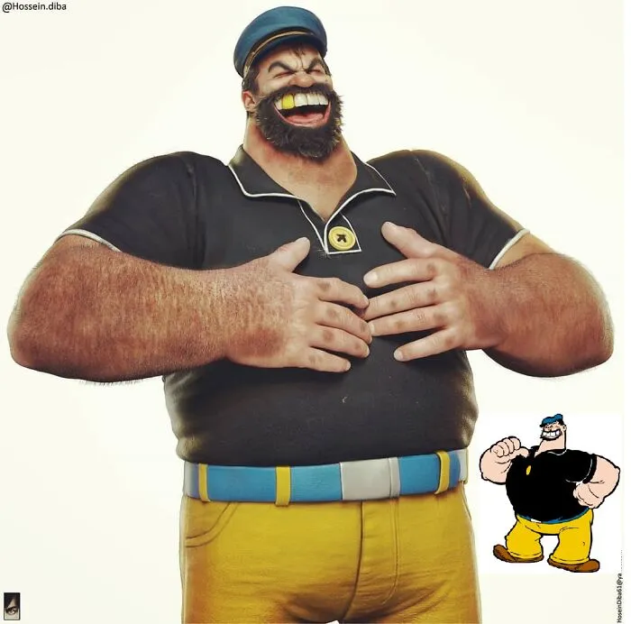 Bluto From Popeye