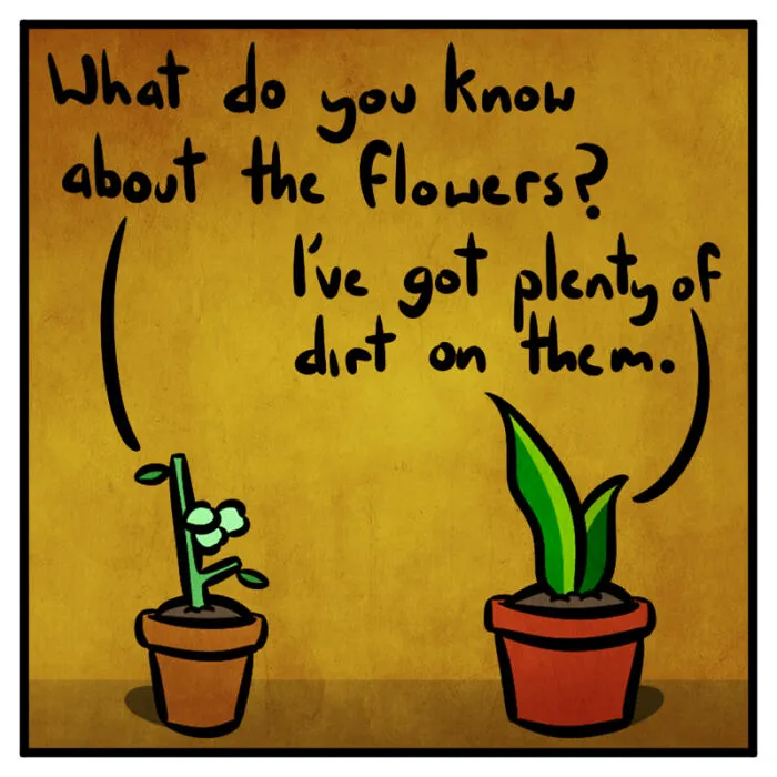 I Make One Panel Comics Starring A Snake And Goose Plants, And Here Are 16 Of My Best Works