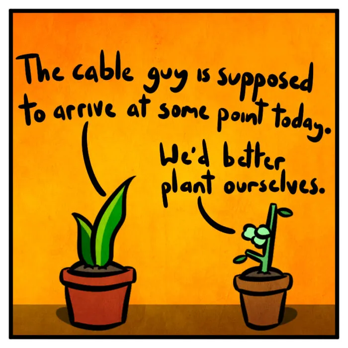 I Make One Panel Comics Starring A Snake And Goose Plants, And Here Are 16 Of My Best Works
