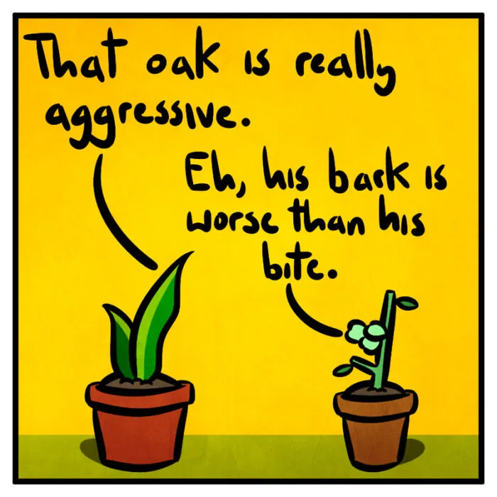 I Make One Panel Comics Starring A Snake And Goose Plants, And Here Are 16 Of My Best Works