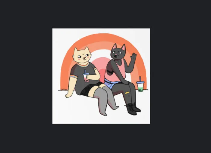 Not A Meme But Some Adorable Lesbian Cats On A Date