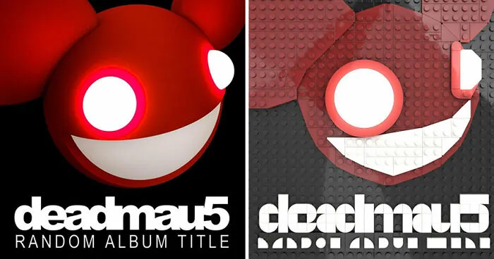 Artist Recreates Popular Music Albums With LEGO, And They're Surprisingly Accurate (30 Pics)