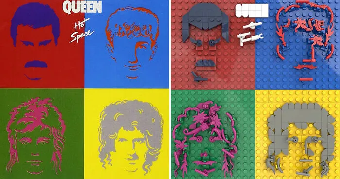 Artist Recreates Popular Music Albums With LEGO, And They're Surprisingly Accurate (30 Pics)
