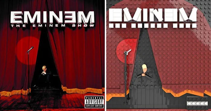 Artist Recreates Popular Music Albums With LEGO, And They're Surprisingly Accurate (30 Pics)